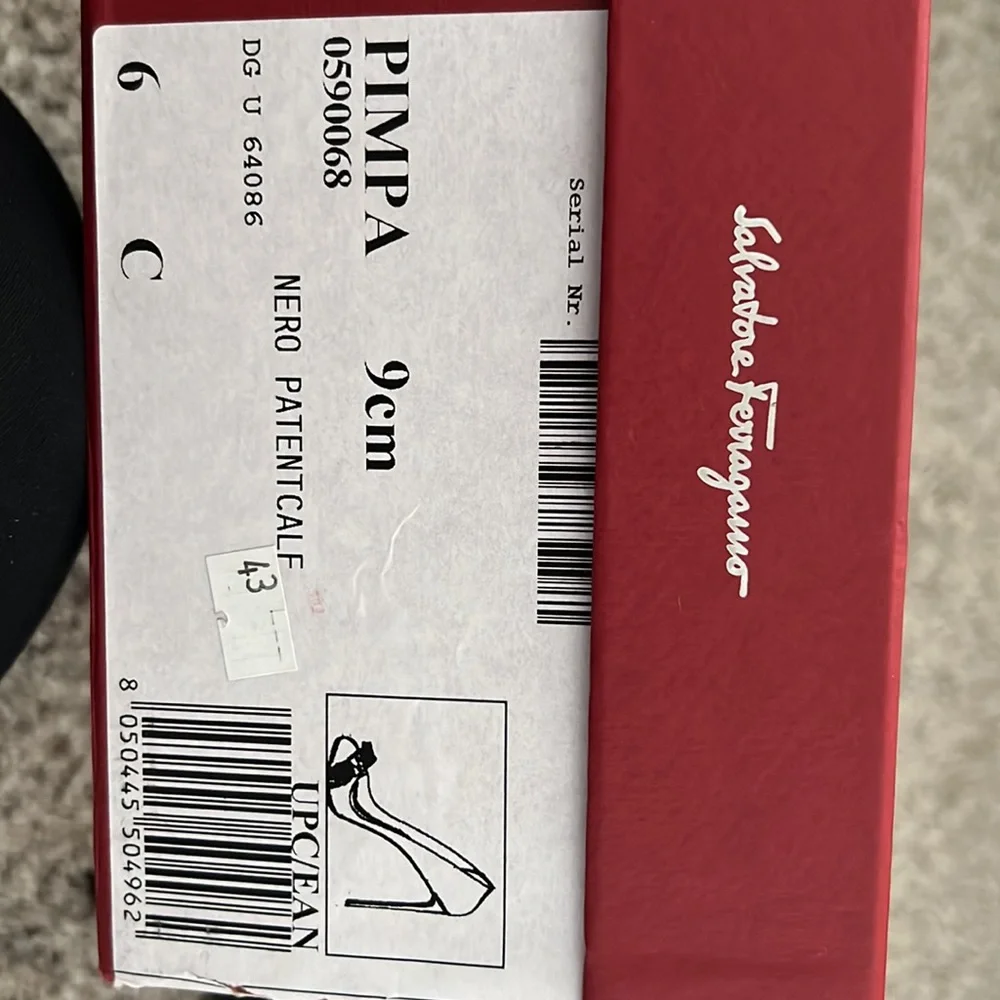 Salvatore Ferragamo platform Pumps 9sm size 6.Made in Italy. Excellent condition - Picture 4 of 6